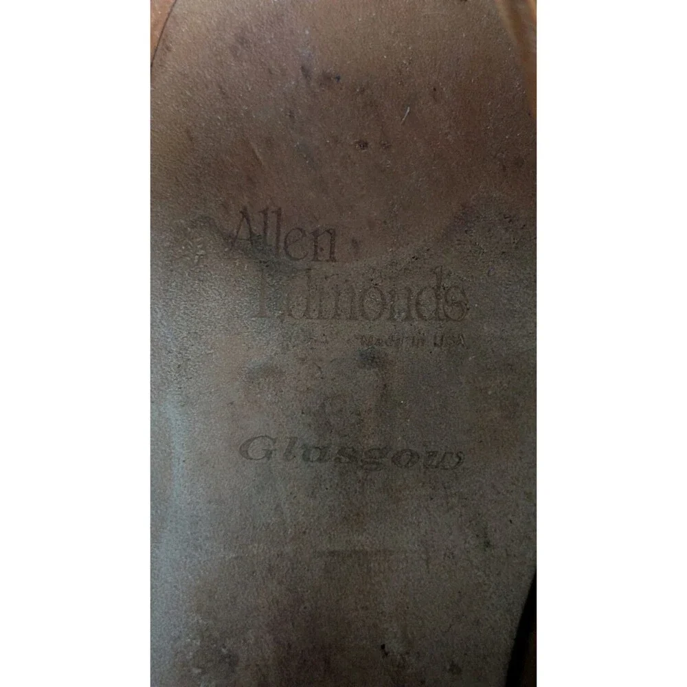 Allen Edmonds Glasgow Black Leather Split Toe Slip On Loafers- Men Size 14B